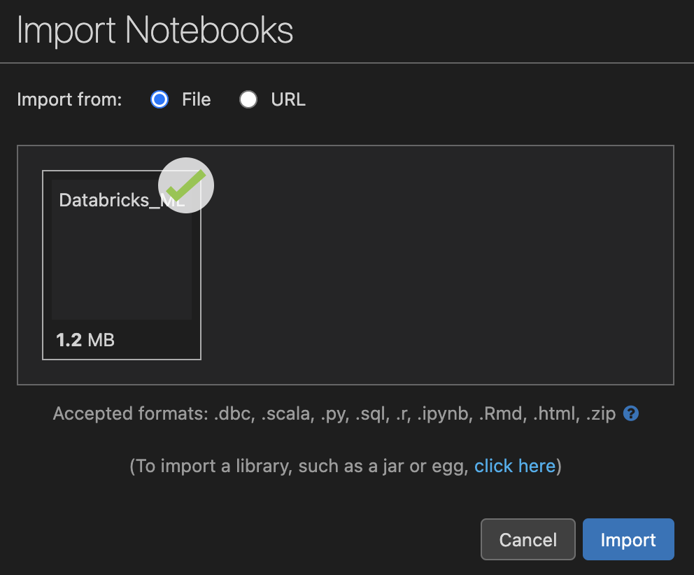 Import Modal